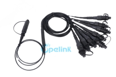 Terminal de divisor flexible 1x8 PLC, Mini FST con conector impermeable endurecido