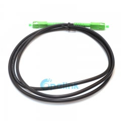 SC APC para SC APC Simplex Cordo de patch de fibra exterior, G.657A2, jaqueta preta PVC-OFNR de 5 mm