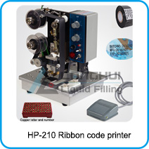 small ribbon code printer