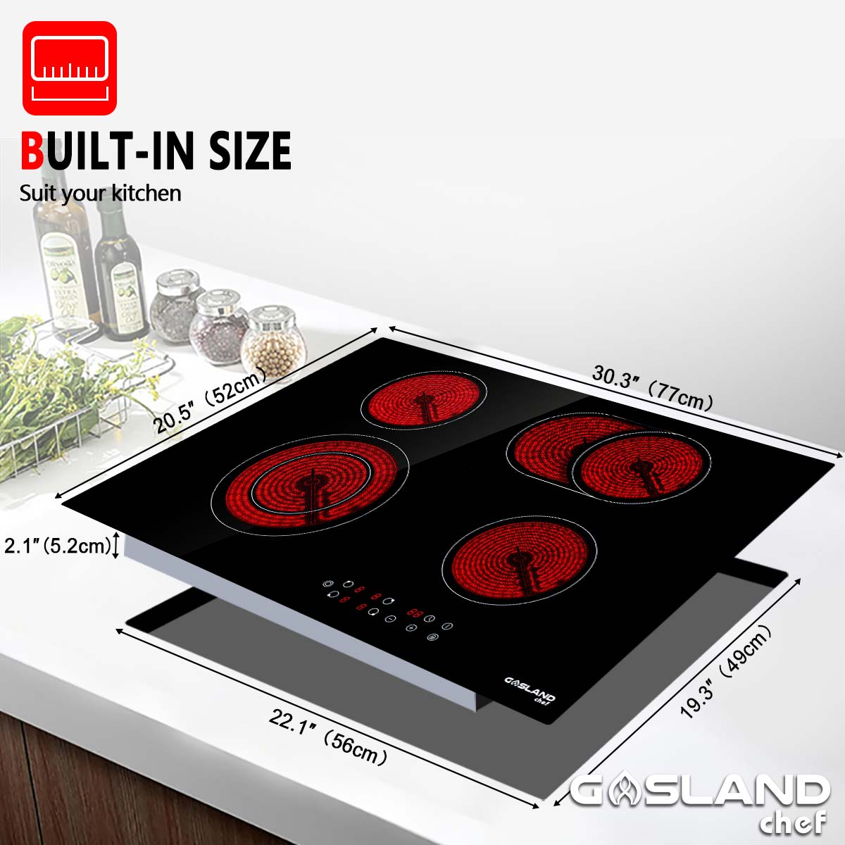 Gasland chef CH77BF Built-in Electric Radiant Cooktop 30" Smoothtop