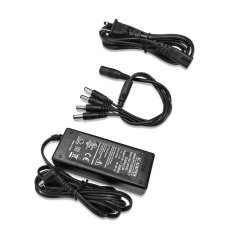 DC 12V 3A Power Supply Adapter + 4 Splitter Power Cord for CCTV Security Camera