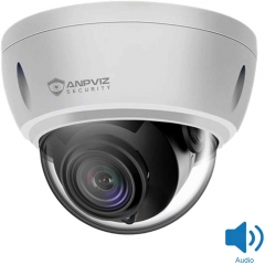 Anpviz 5MP IP PoE Dome Security Camera with Audio, 2.8mm Lens, 98ft