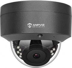 【4X Optical Zoom】Anpviz 5MP PoE IP Dome Security Camera System, 16pcs 5MP IP Cameras with Mic/Audio Outdoor Night Vision 98ft Weatherproof IP66 Indoor, H.265+ 4K 8MP 16CH NVR with 4TB HDD Video Surveillance NVR System for Recording HIK Connect APP Grey