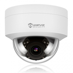 【5 MP】 Anpciz PoE IP Dome 5MP Camera with Microphone, Audio, IP Security Camera Outdoor Night Vision 98ft, Motion Alert, Weatherproof IP66 ONVIF Compaliant, Indoor Outdoor, Wide Angle 2.8mm(IPC-D250W-S)