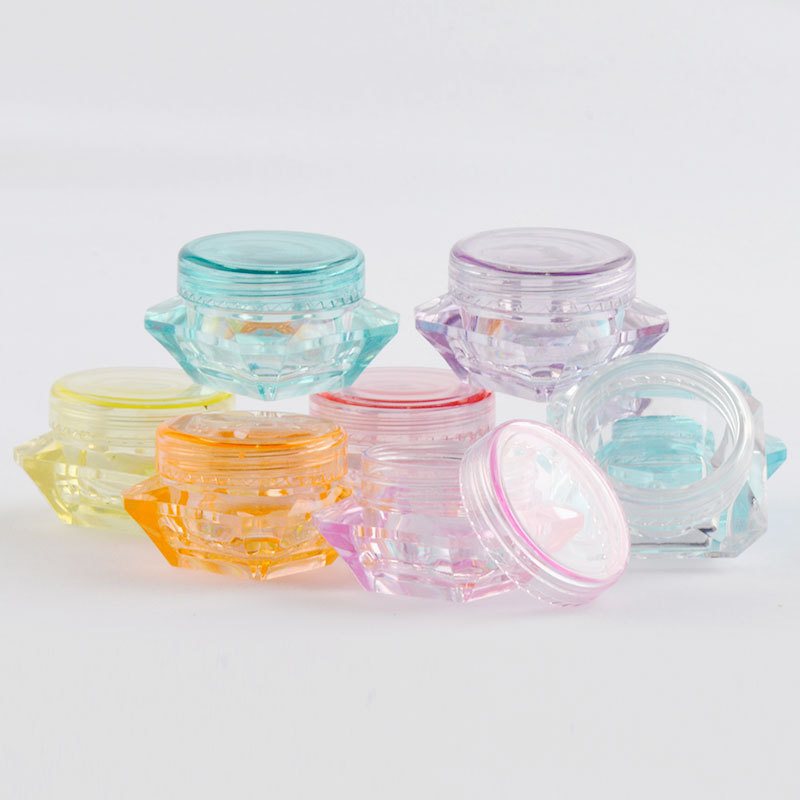 Cosmetic Container Makeup Cream Nail Art Lip Balm Containers For Storage Refillable Bottle Travel Portable Plastic Jar