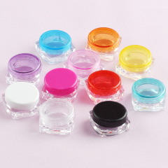  transparent small square bottle 5g Cosmetic Empty Jar Pot Eyeshadow Lip Balm Face Cream Sample Container