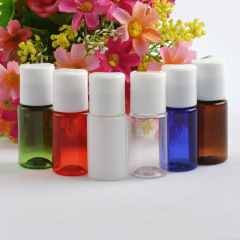 10ml plastic empty bottles with press cap (Disc top cap ),bottle for lotion shampoo cosmetic packaging