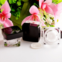 Empty Cosmetic Pack for Eye Cream Portable Travel Cream Box Crystal Acrylic Jar Refillable Bottle