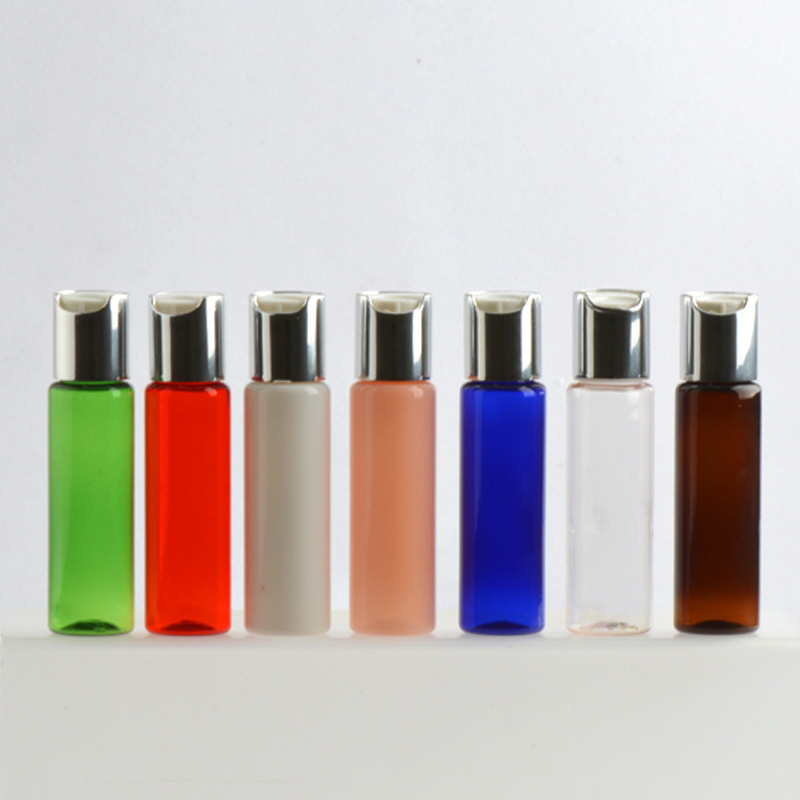 Plastic Bottle With Gold flip-cap Pump