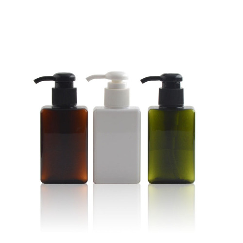 PETG Multiple Capacity Multicolor Square Lotion Bottle Shower Gel Shampoo Bottle Cosmetic Bottle Refillable Bottles