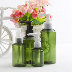 Plastic Cosmetic Containers With Bayonet Pump 200ml Capacity Square Lotion Cream Bottle For Skin Care Facial Cleanser