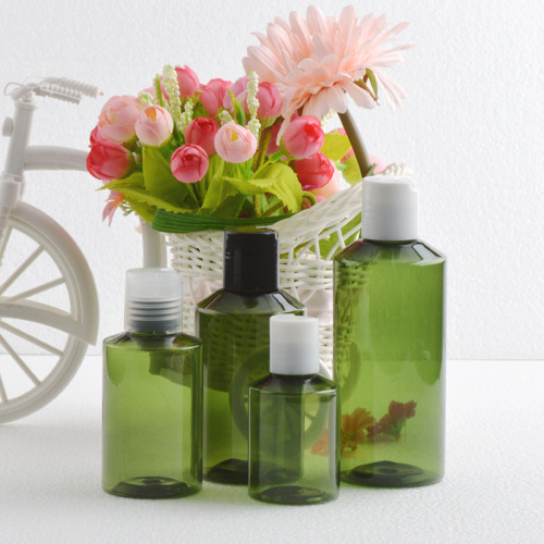 plastic bottle with Disc Top Cap For Cosmetic Bottle