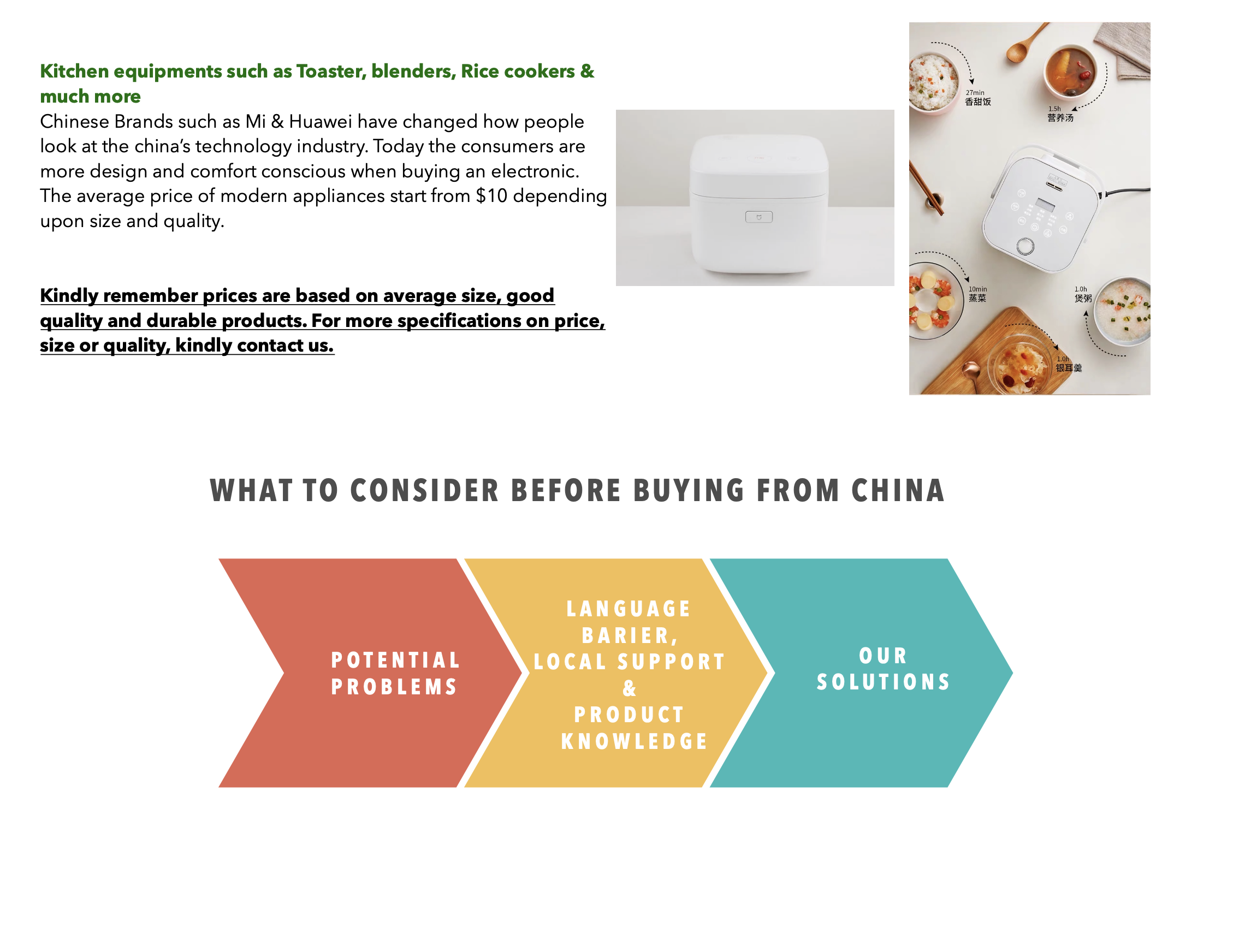 Electronic products from China