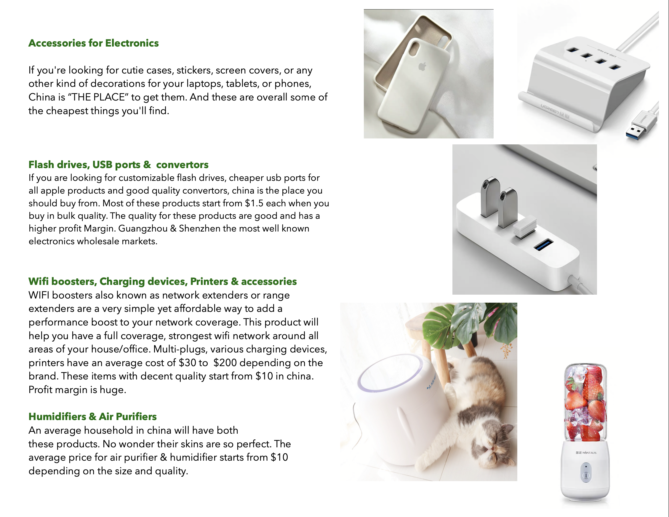 Electronic products from China