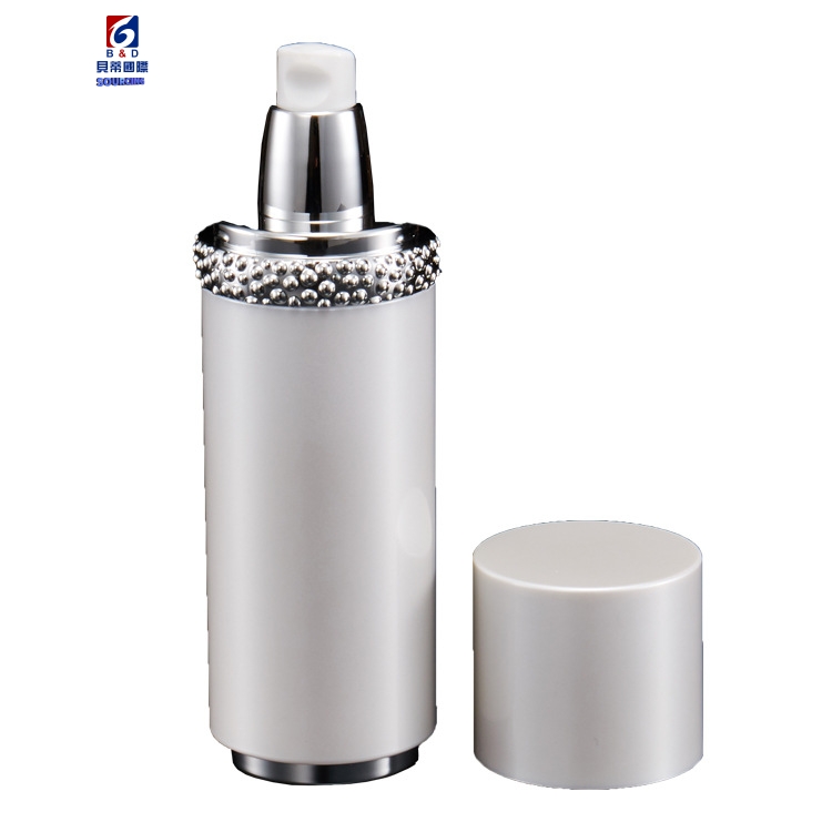 White Pearl Acrylic Set Bottle 15/30/50/120ML Lotion Pump Bottle,Classic 30/50G Acrylic Cream Jar