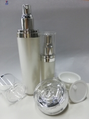 Classic Acrylic Bottle Set 100ML Acrylic Pump Bottle , 15/30/50G Cream Jar