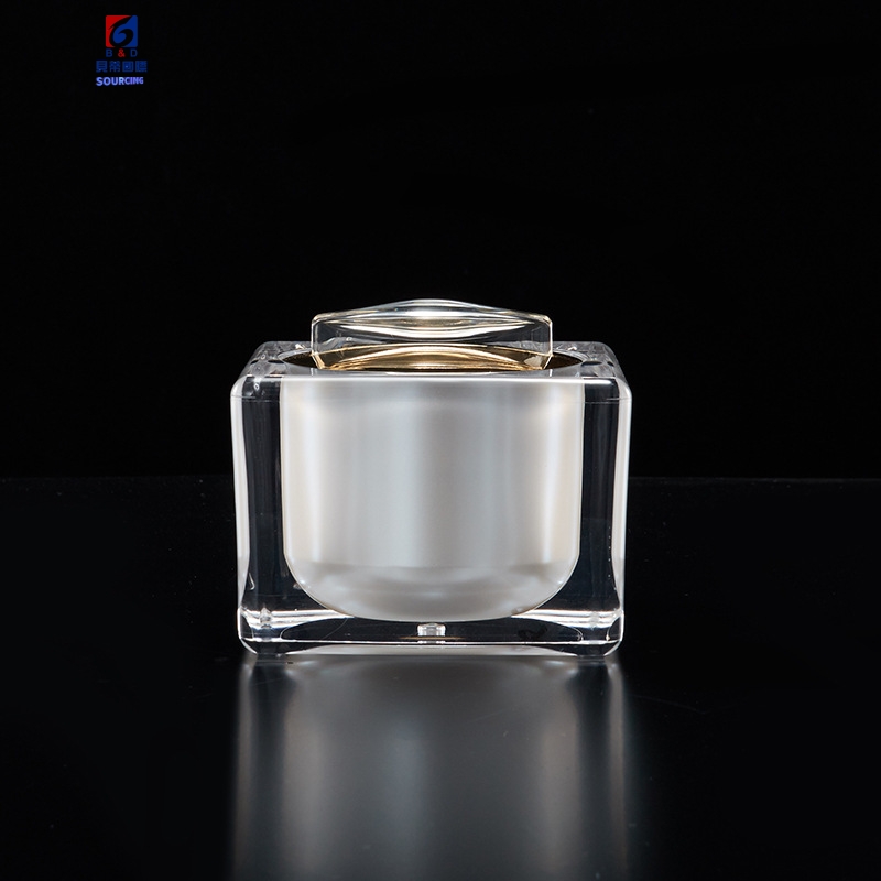 White Acrylic Set Bottle 30/50/100ML Lotion Pump Bottle,Classic 15/30/50G Acrylic Cream Jar
