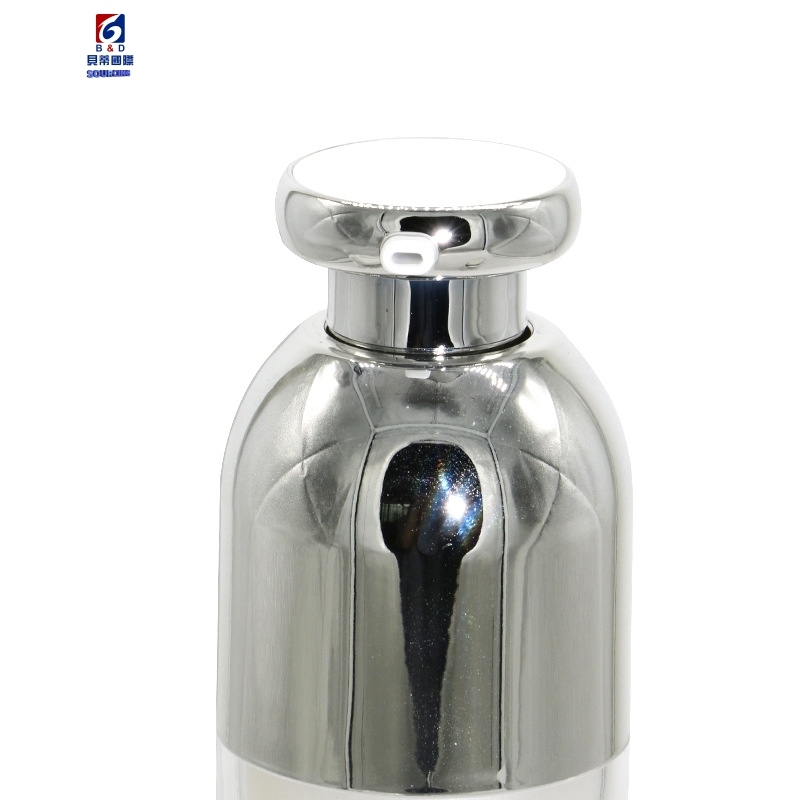 Acrylic Set Bottle Bright Sliver Dollar Head Bottle Acrylic 100ML Lotion Pump Bottle,Classic 30/50G Acrylic Cream Jar