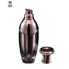 Rose Gold Acrylic Set Bottle 15/30/50/100ML Lotion Pump Bottle,30/50G Acrylic Cream Jar