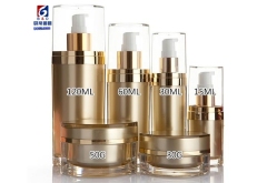 Acrylic Set Bottle 15/30/60/120ML Lotion Pump Bottle,Classic 15/30/50G Acrylic Cream Jar