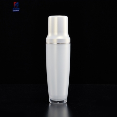 White Acrylic Bottle Like Bowl Acrylic 100ML Lotion Pump Bottle,Classic 30/50G Acrylic Cream Jar