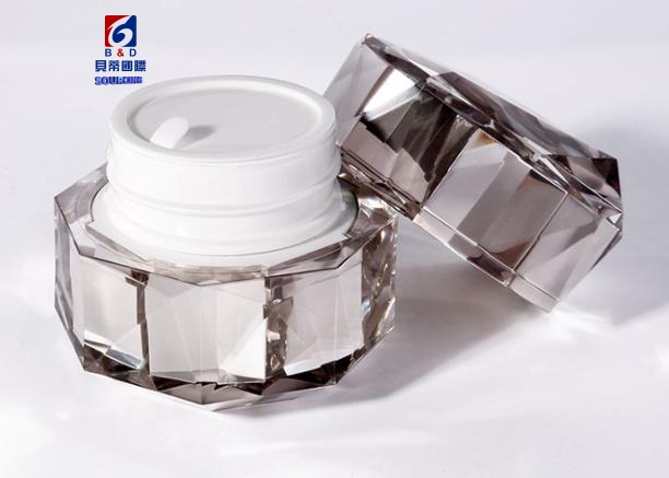 High-grade Acrylic Diamond Set Bottle 30/60/100ml Lotion Pump Bottle,Classic 5/10/15/30/50G Acrylic Cream Jar