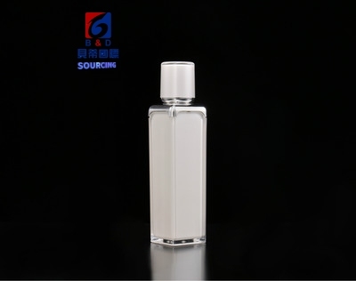 Square Acrylic Set Bottles 100ml Lotion Bottle, 30/50G Cream Bottles