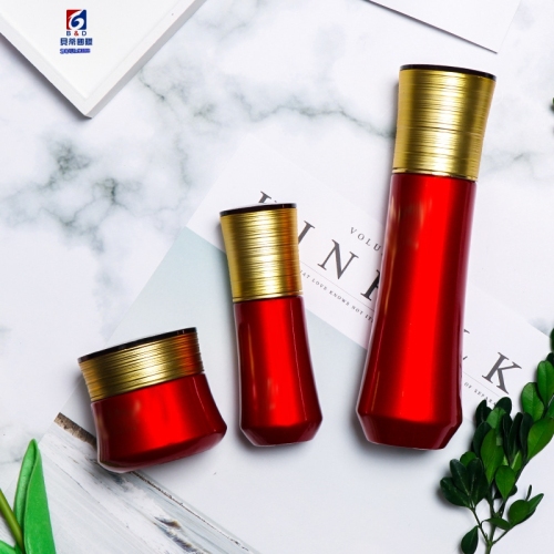Acrylic Set Bottle Gold Threaded Cover 30/120ml Lotion Pump Bottle,Classic 50G Acrylic Cream Jar