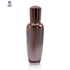 Purple Gold Acrylic Vacuum Set Bottle 30/50/100ML Lotion Pump Bottle,Classic 30/50G Acrylic Cream Jar