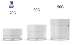 20/30/50G White Acrylic Cream Jar