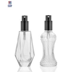 50/60ml Glass Spiral Perfume Spray Botttle