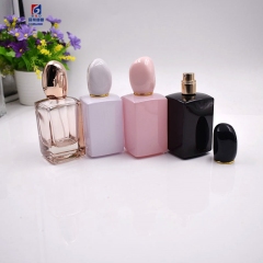 50ML Large Capacity Square Top Grade Glass Spary Bottle