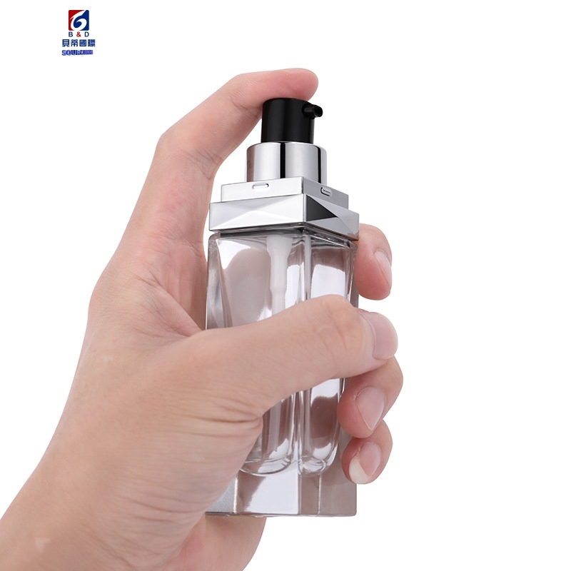 30ml Glass Square Foundation Bottle