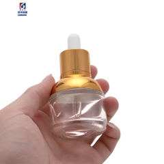 30ml Glue Head Dropper Glass Oil Bottle