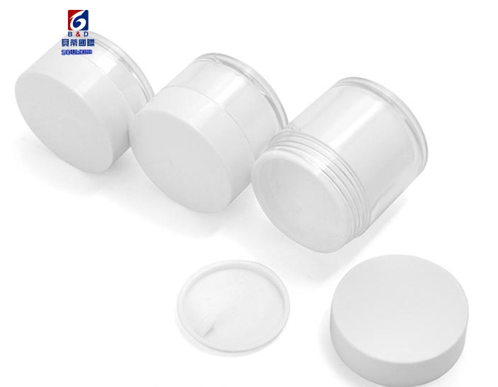 20/30/50G White Acrylic Cream Jar