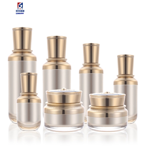 High-grade Acrylic Set Bottle 120ml Lotion Pump Bottle, 30/50G Acrylic Cream Jar