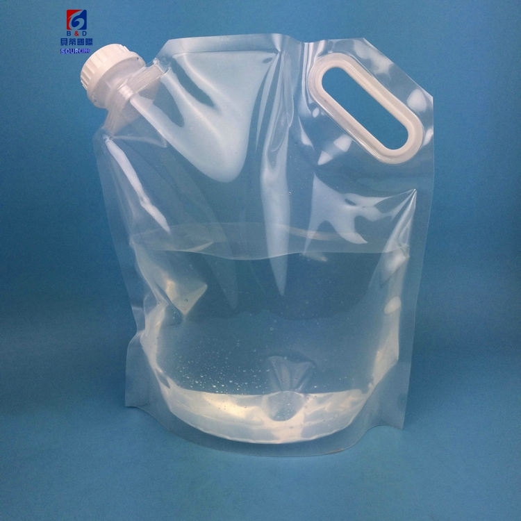 3L large capacity outdoor portable folding water storage bag suction nozzle packaging bag