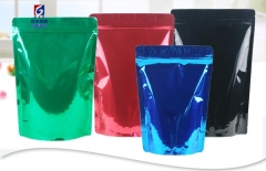 Colored aluminum foil bag black self-sealing bag aluminum foil free-standing bag wolfberry food packaging bag sealed tea bag