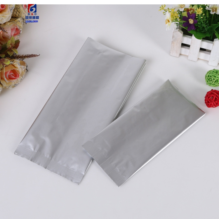 7 * 14 + 3 Tea aluminum foil packaging bag can stand in the seal of pure aluminum foil organ bag