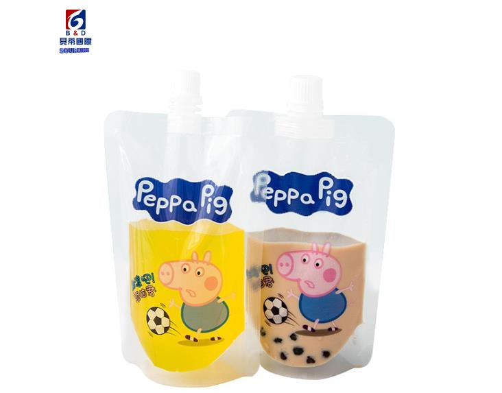 Suction mouth drink bag large caliber pearl milk tea bag sauce bag juice yogurt honey soybean milk bag  drink bag