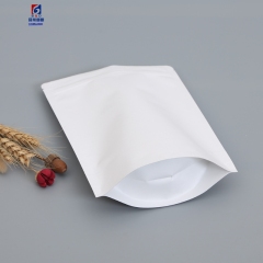 White thickened kraft paper inside aluminized self-sealing bag dried fruit sealing bag