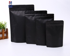 High-grade valve bag thickening frosted food self-reliance zipper bag tea snacks sealed plastic bags