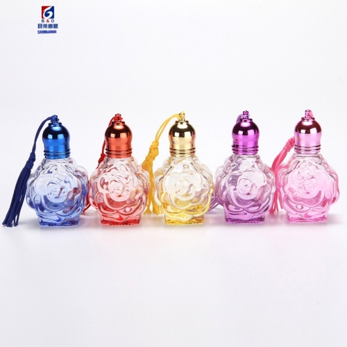 10ML Rose Glass Walking Bead Bottle