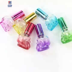 8ML Colored Glass Spary Bottle Skull