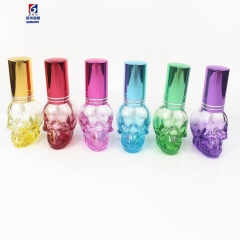 8ML Colored Glass Spary Bottle Skull