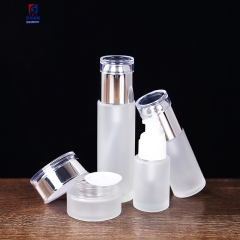 Glass Set Bottle 80ml Glass Lotion Bottle, 20/30/50g Cream Jar