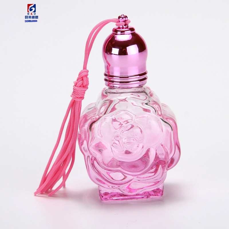 10ML Rose Glass Walking Bead Bottle