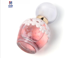 40ML Circular Decals Glass Perfume Spray Bottle