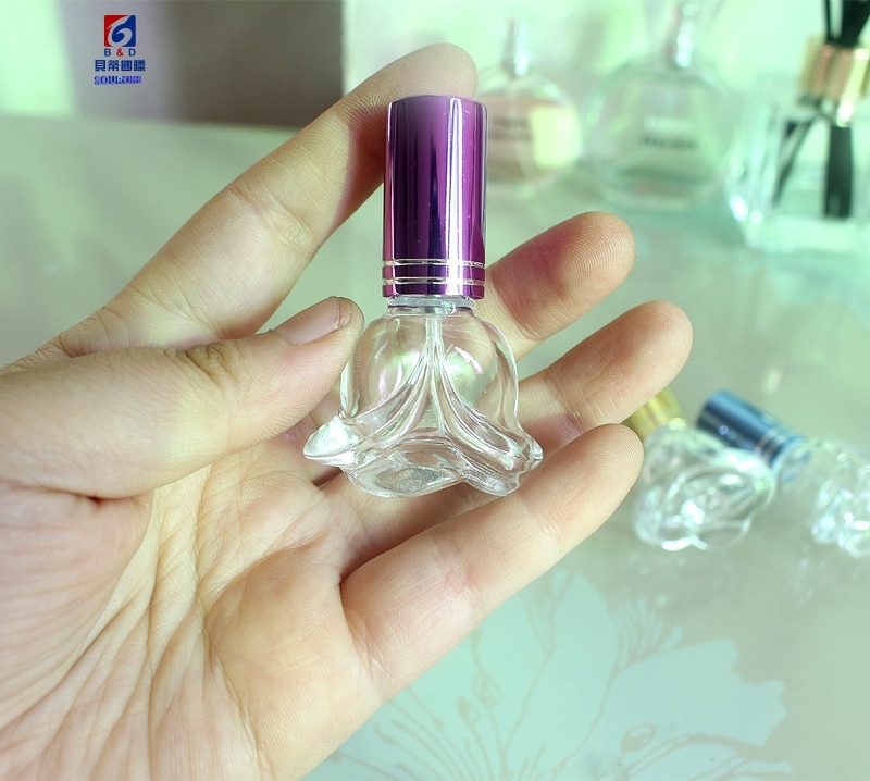 6ML Rose Clear Glass Perfume Spary Bottle