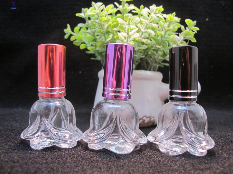 6ML Rose Clear Glass Perfume Spary Bottle